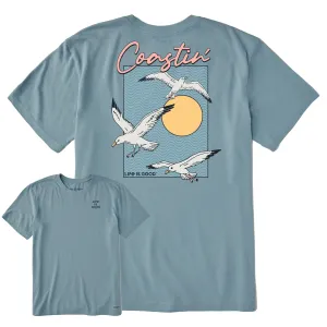 Men's Coastin Seagulls Short Sleeve Crusher Tee Life is Good