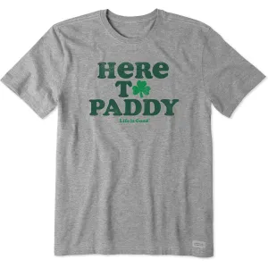Men's Cooper Here to Paddy Clover Short Sleeve Tee Life is Good