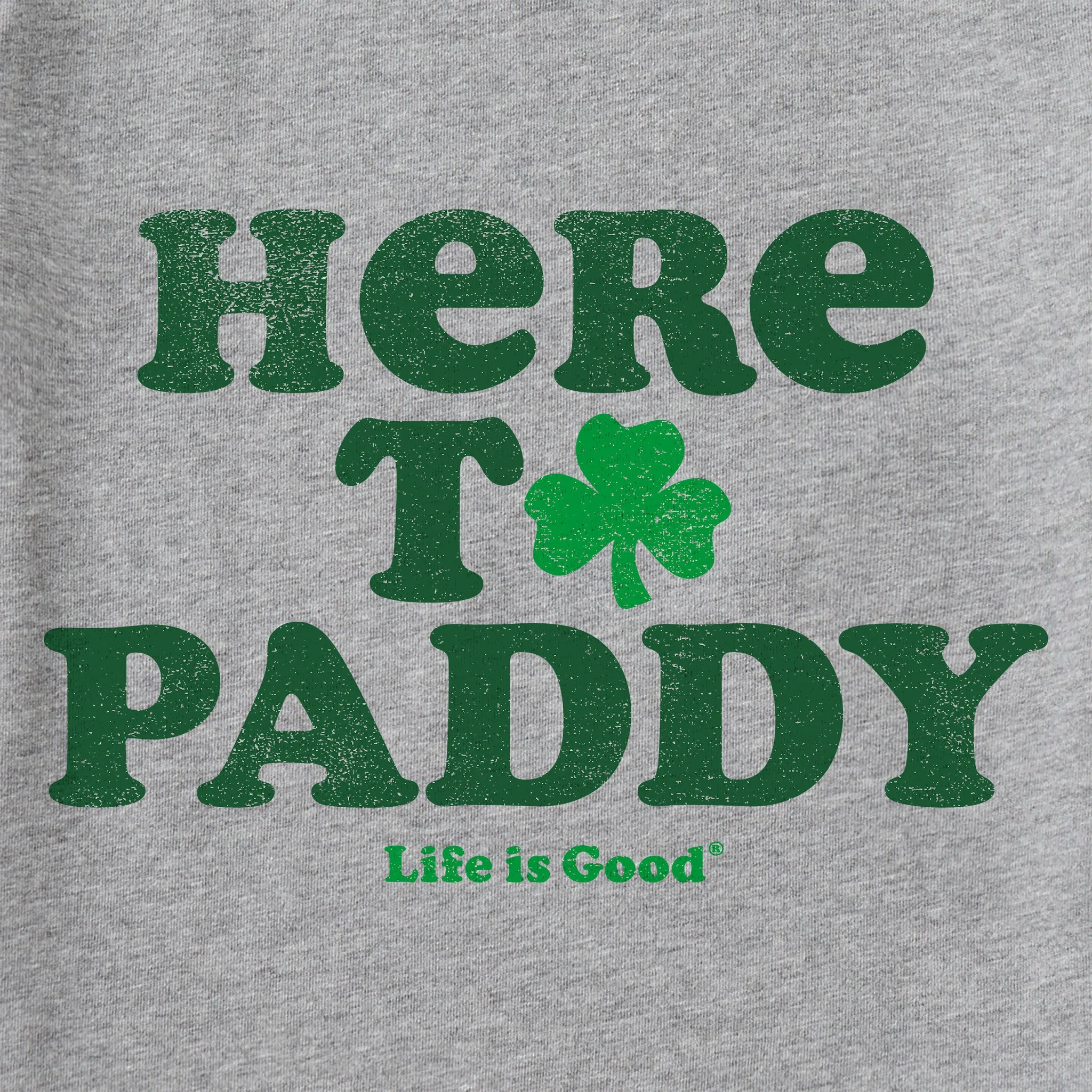 Men's Cooper Here to Paddy Clover Short Sleeve Tee Life is Good