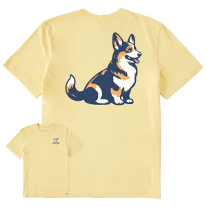 Men's Corgi Short Sleeve Tee Life is Good