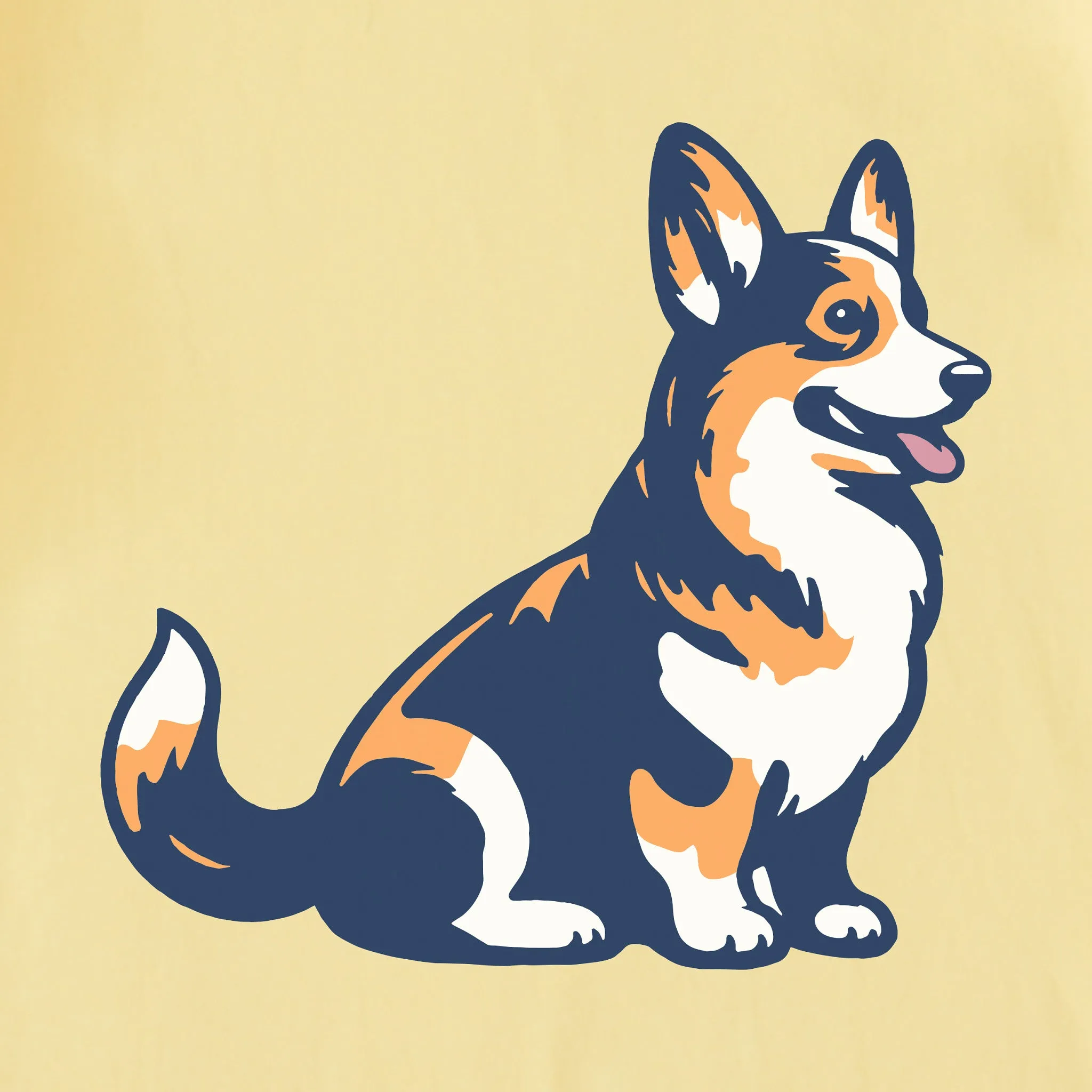 Men's Corgi Short Sleeve Tee Life is Good
