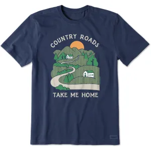 Men's Country Roads Take Me Home Short Sleeve Crusher Tee Life is Good