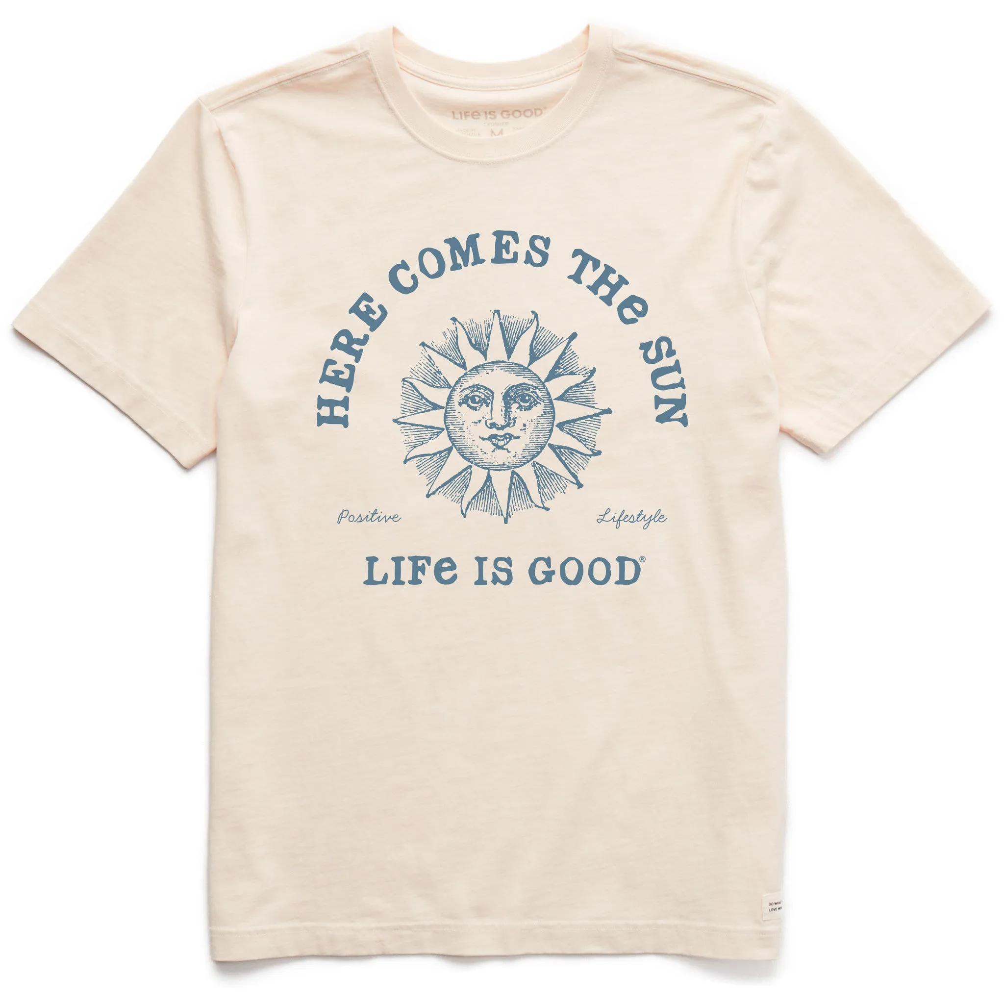 Men's Crafty Here Comes the Sun Short Sleeve Crusher Tee Life is Good