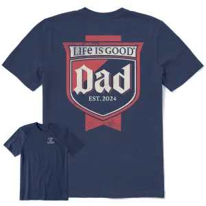 Men's Dad Crest Short Sleeve Tee Life is Good