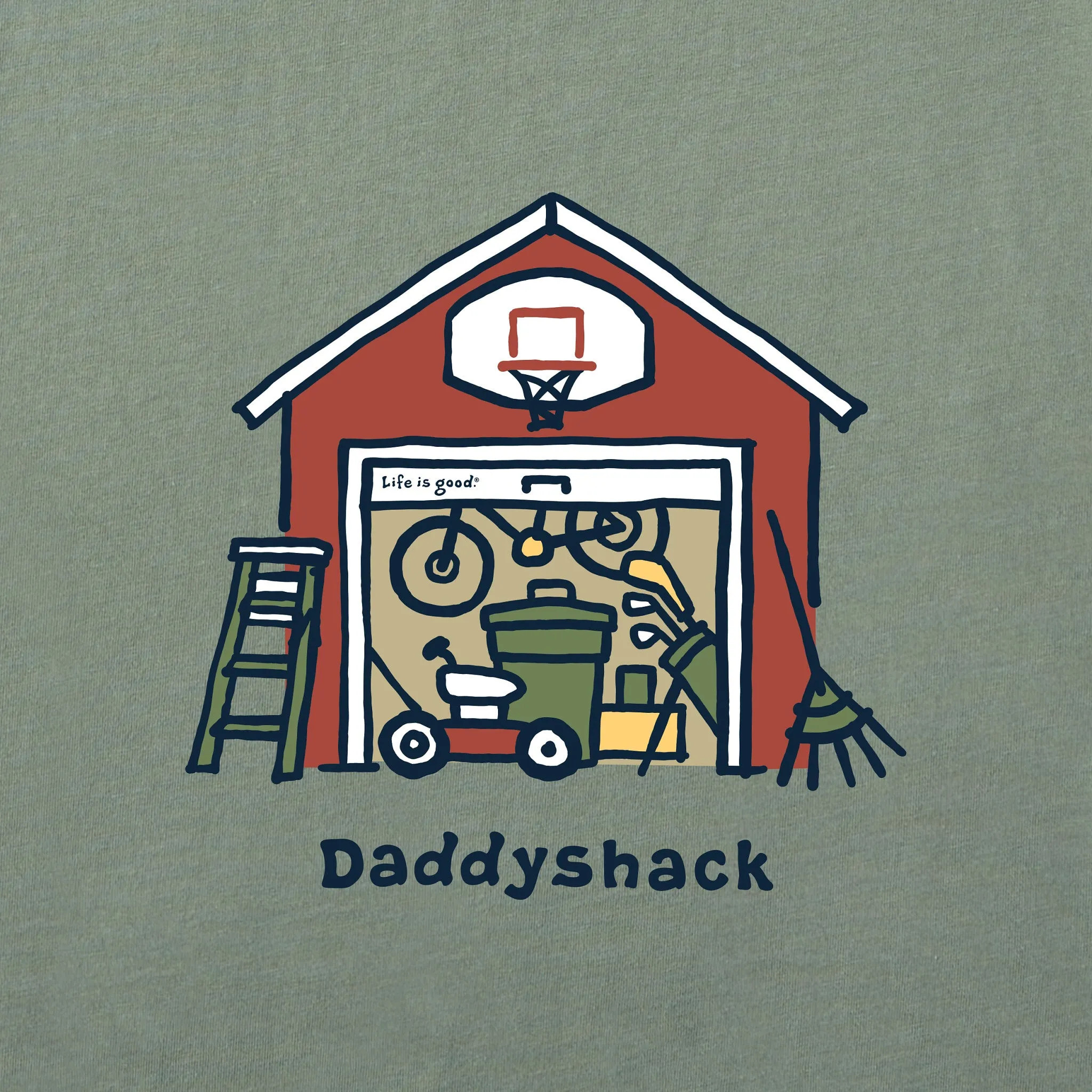 Men's Daddyshack Short Sleeve Crusher Tee Life is Good