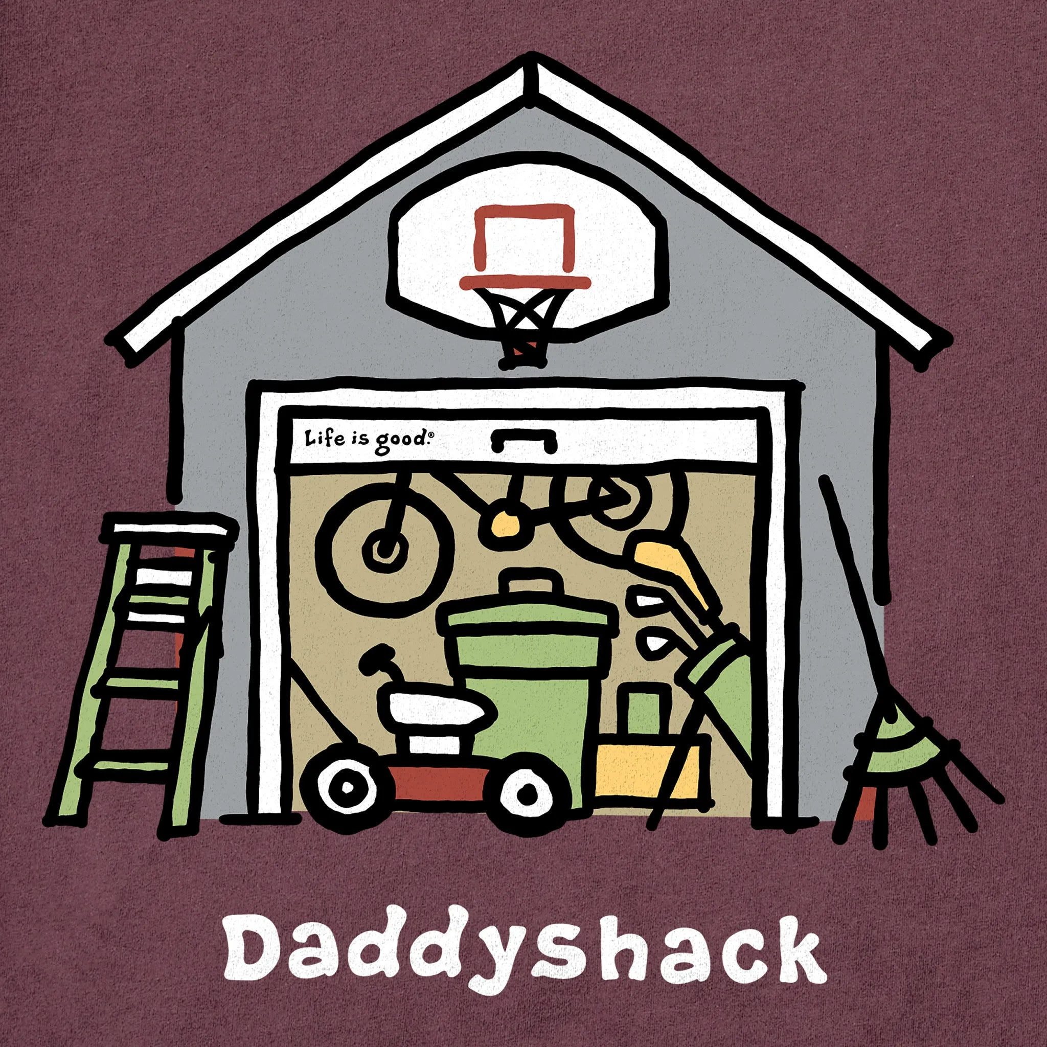 Men's Daddyshack Short Sleeve Crusher Tee Life is Good
