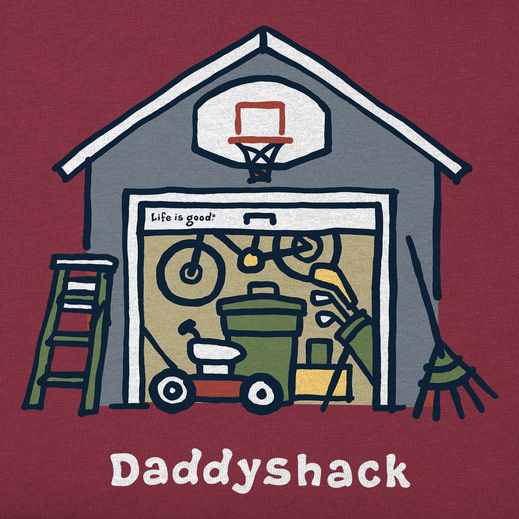 Men's Daddyshack Short Sleeve Crusher Tee Life is Good