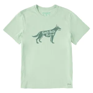 Men's Dads Best Friend German Shephard Short Sleeve Crusher Tee Life is Good