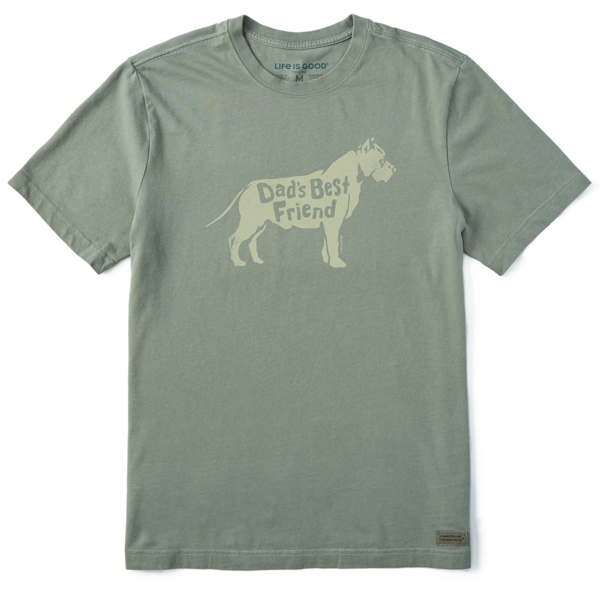 Men's Dads Best Friend Pitbull Short Sleeve Crusher Tee Life is Good