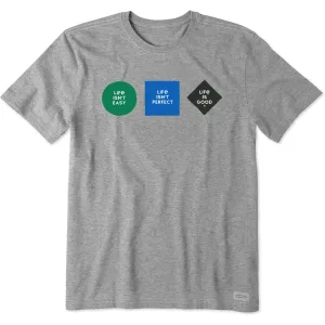 Men's Degrees of Difficulty Short Sleeve Crusher Tee Life is Good