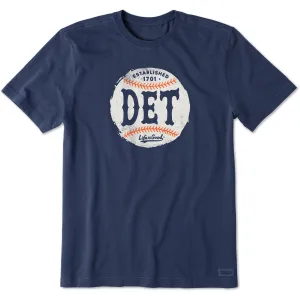 Men's Detroit Baseball Short Sleeve Crusher Tee Life is Good