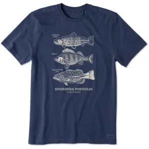 Men's Diversified Freshwater Catches Short Sleeve Tee Life is Good