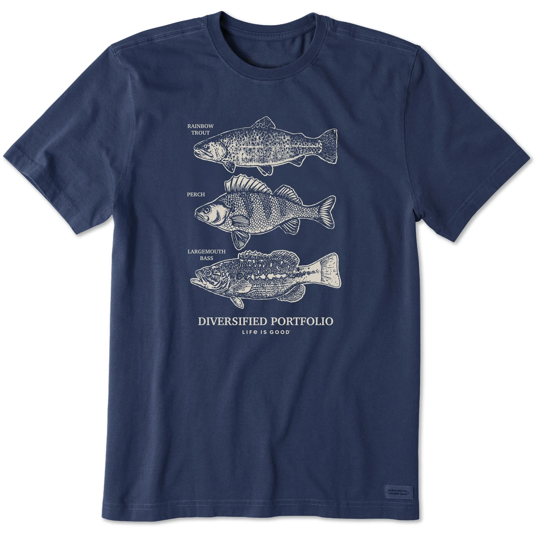 Men's Diversified Freshwater Catches Short Sleeve Tee Life is Good