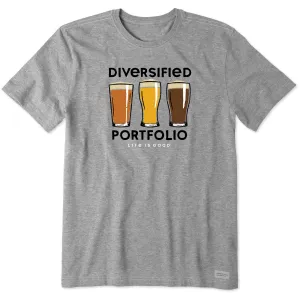 Men's Diversified Portfolio Beer Short Sleeve Tee Life is Good