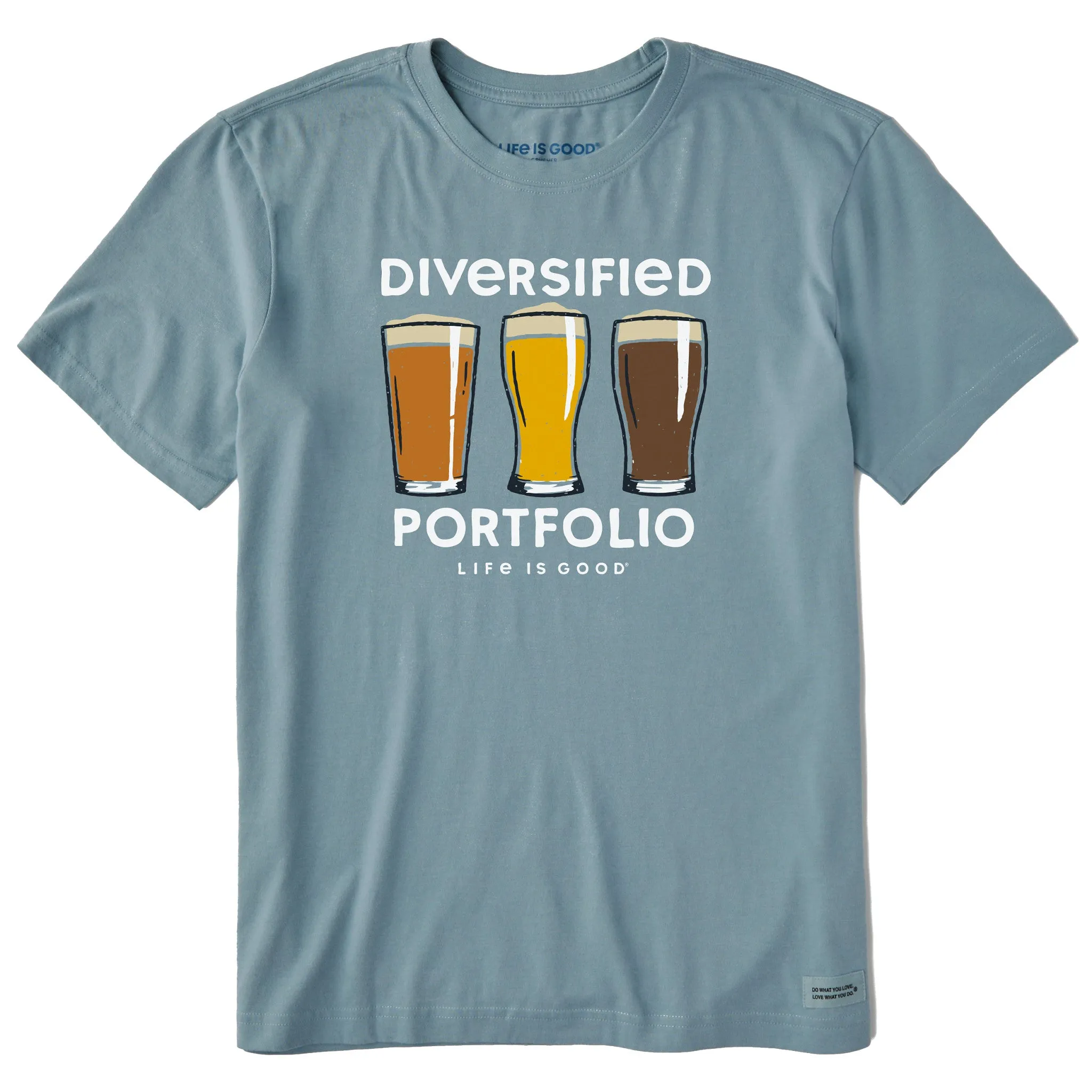 Men's Diversified Portfolio Beer Short Sleeve Tee Life is Good
