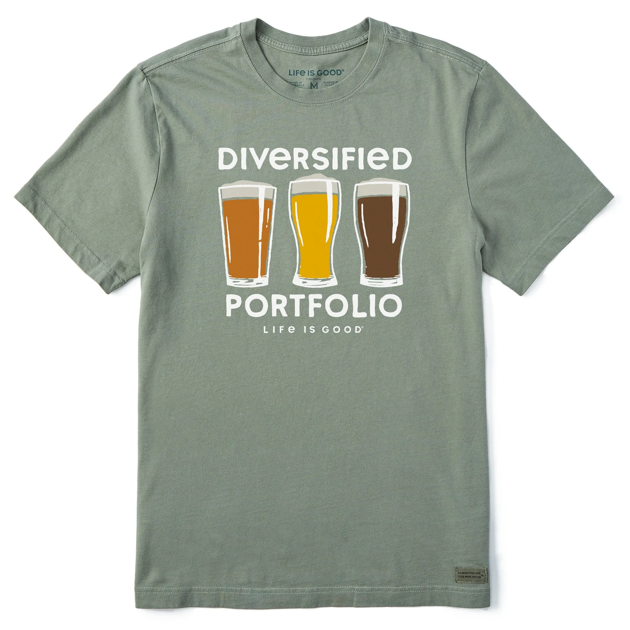 Men's Diversified Portfolio Beer Short Sleeve Tee Life is Good