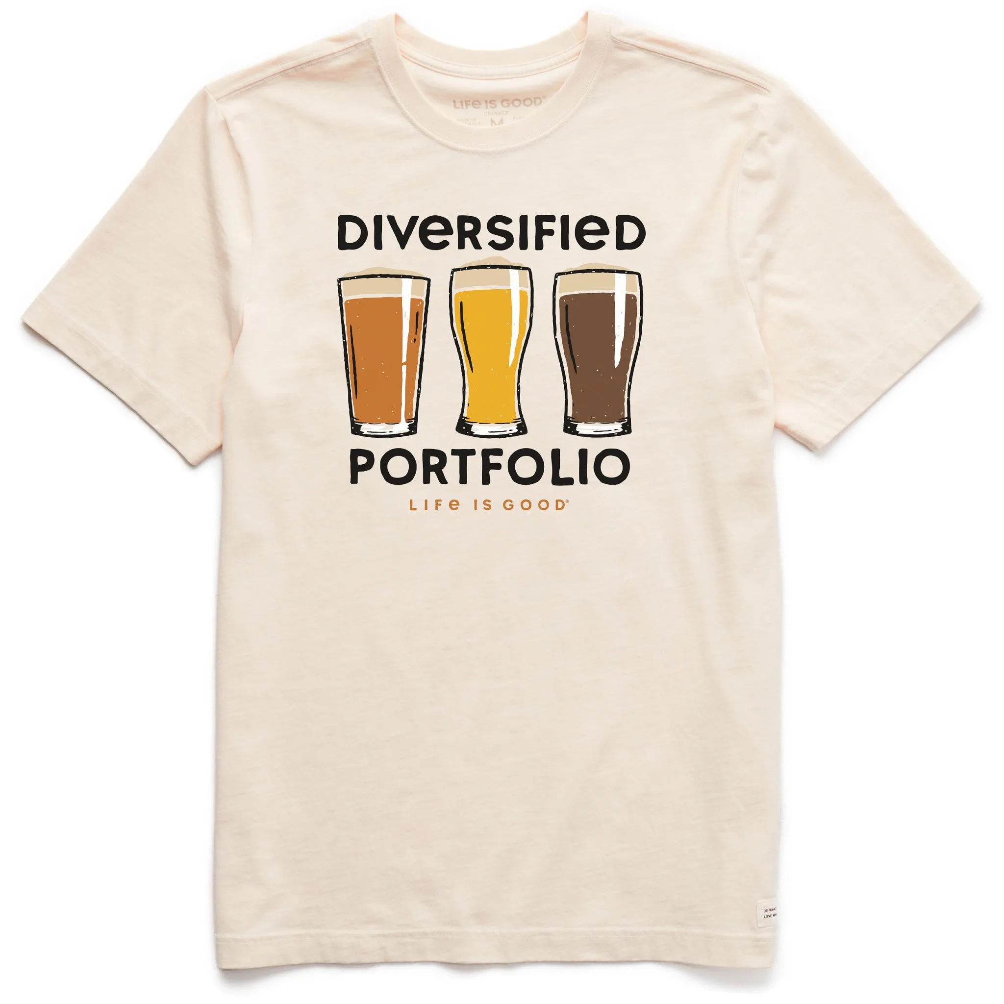 Men's Diversified Portfolio Beer Short Sleeve Tee Life is Good