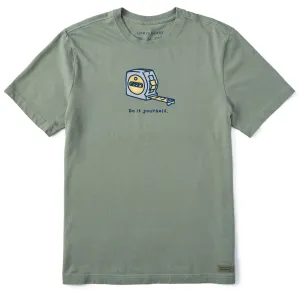 Men's DIY Tape Measure Short Sleeve Crusher Tee Life is Good