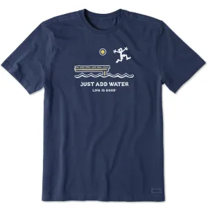 Men's Dock Jump Just Add Water Short Sleeve Crusher Tee Life is Good