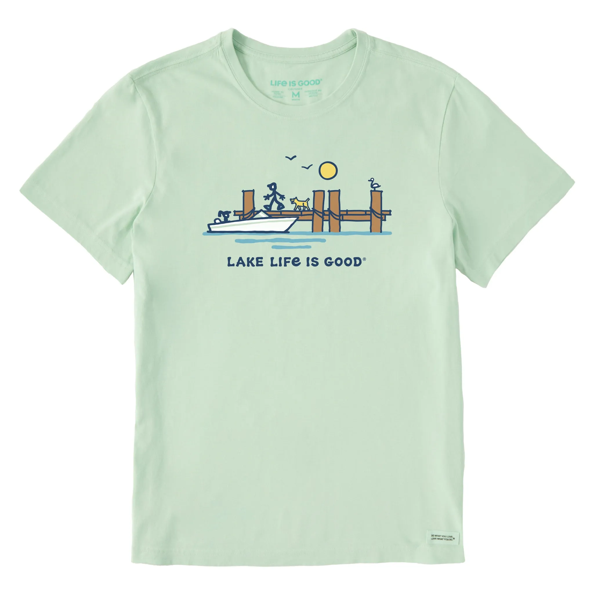 Men's Dock Lake Life is Good Short Sleeve Tee Life is Good