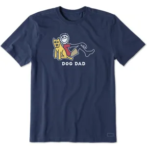 Men's Dog Dad Jake & Rocket Lean Short Sleeve Tee Life is Good