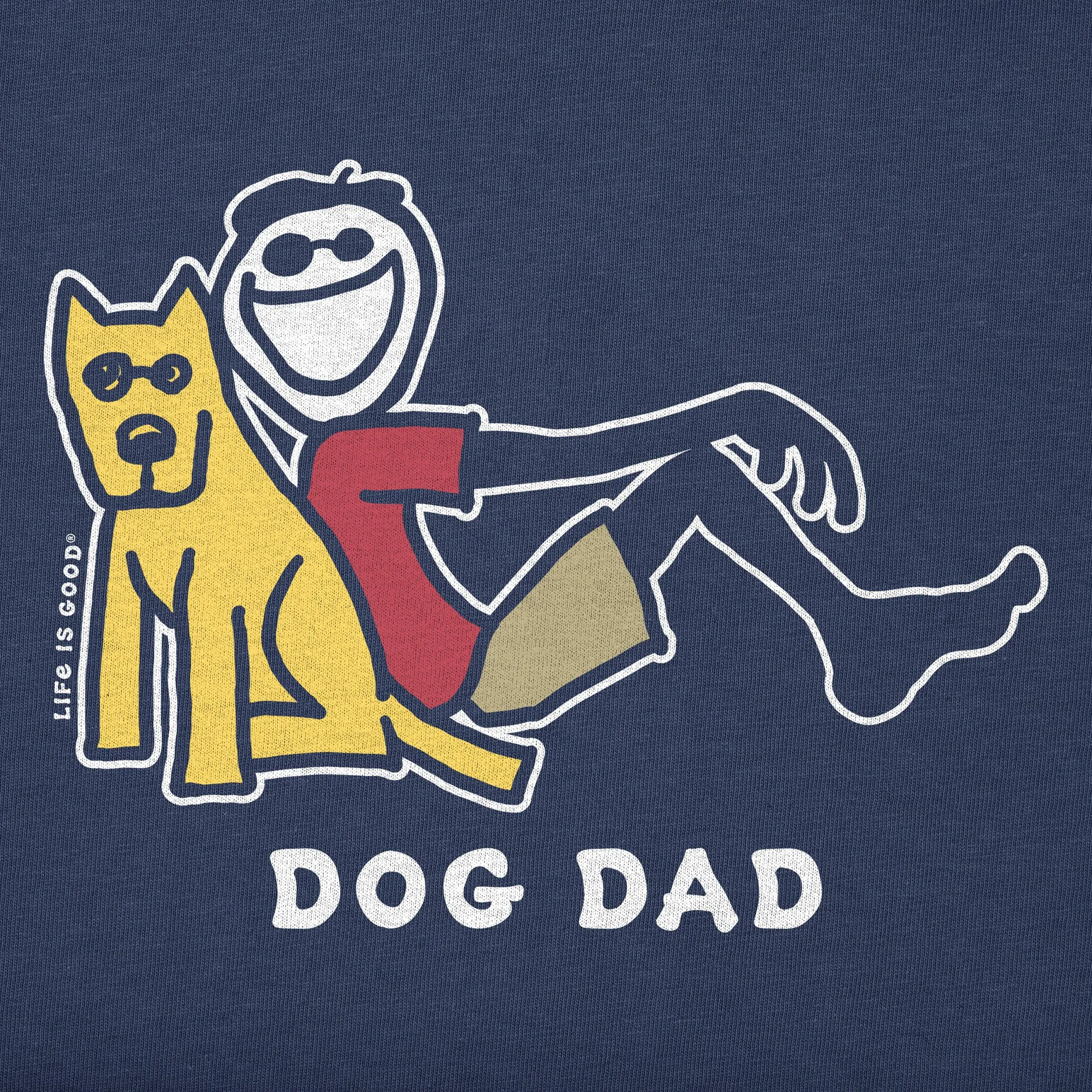 Men's Dog Dad Jake & Rocket Lean Short Sleeve Tee Life is Good