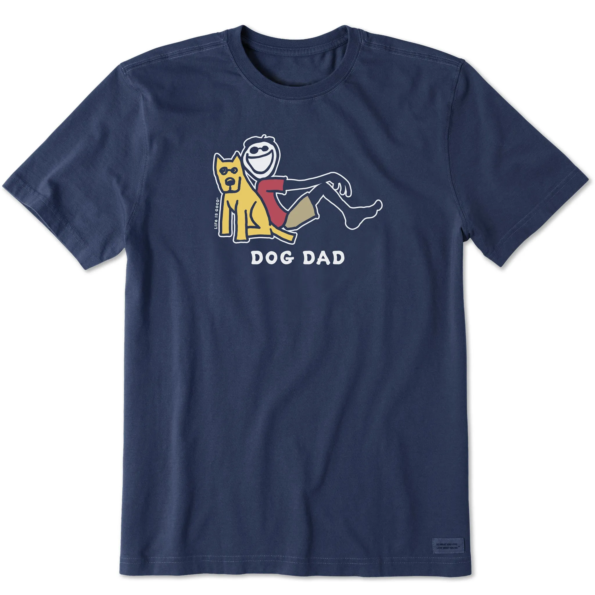 Men's Dog Dad Jake & Rocket Lean Short Sleeve Tee Life is Good