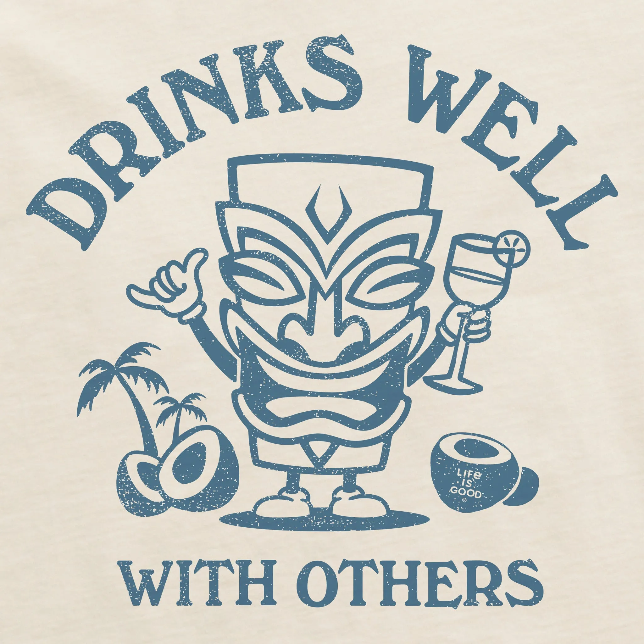 Men's Drinks Well Tiki Short Sleeve Tee Life is Good