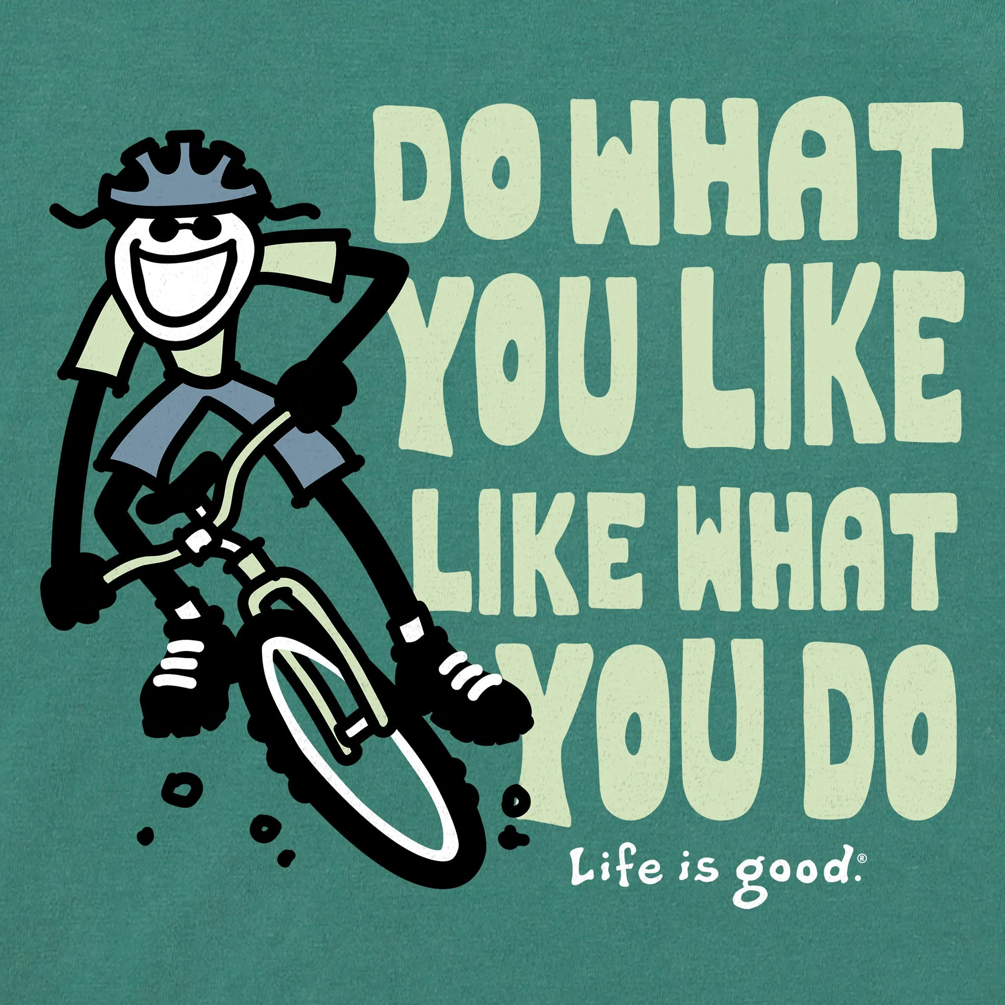 Men's DWYL Biking Jake Short Sleeve Crusher Tee Life is Good