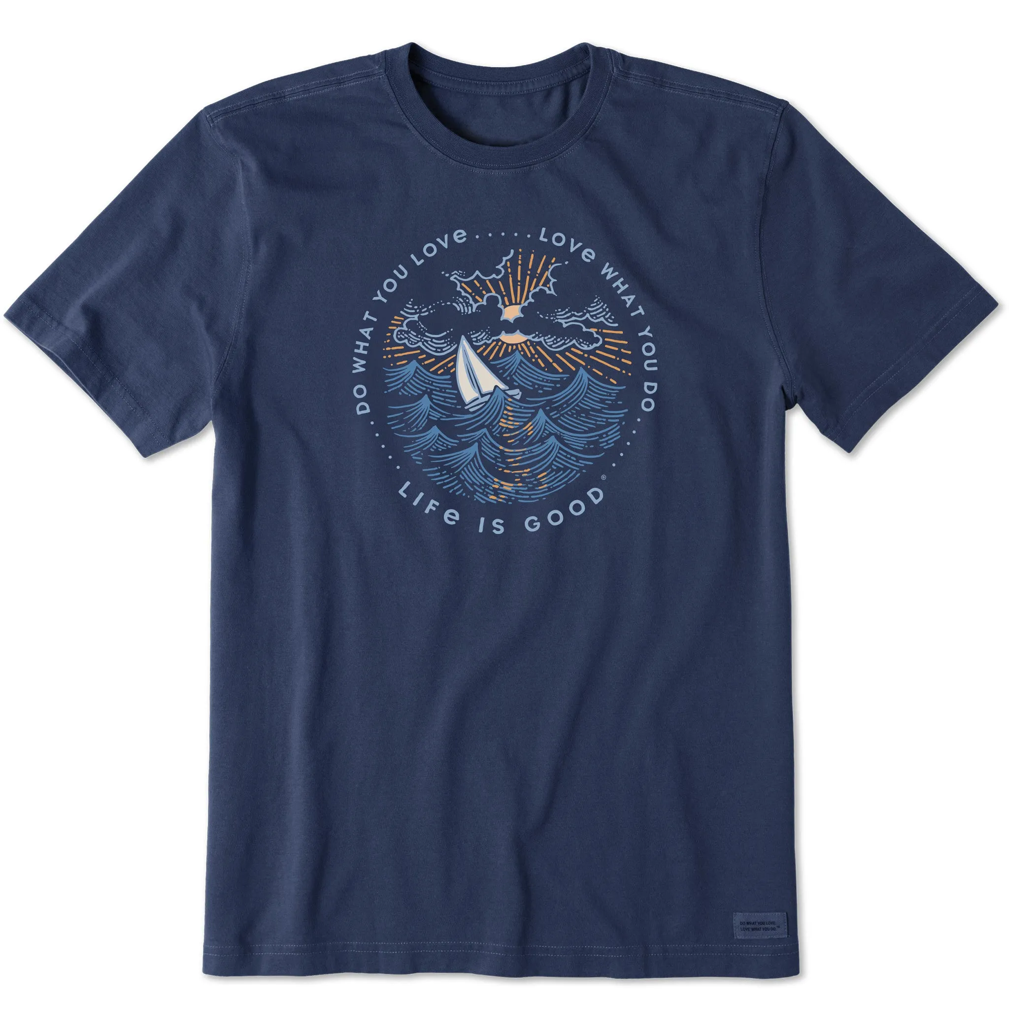 Men's DWYL Sea Sailboat Short Sleeve Tee Life is Good