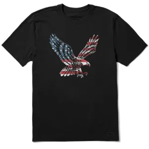 Men's Eagle Flag Short Sleeve Crusher-LITE Tee Life is Good