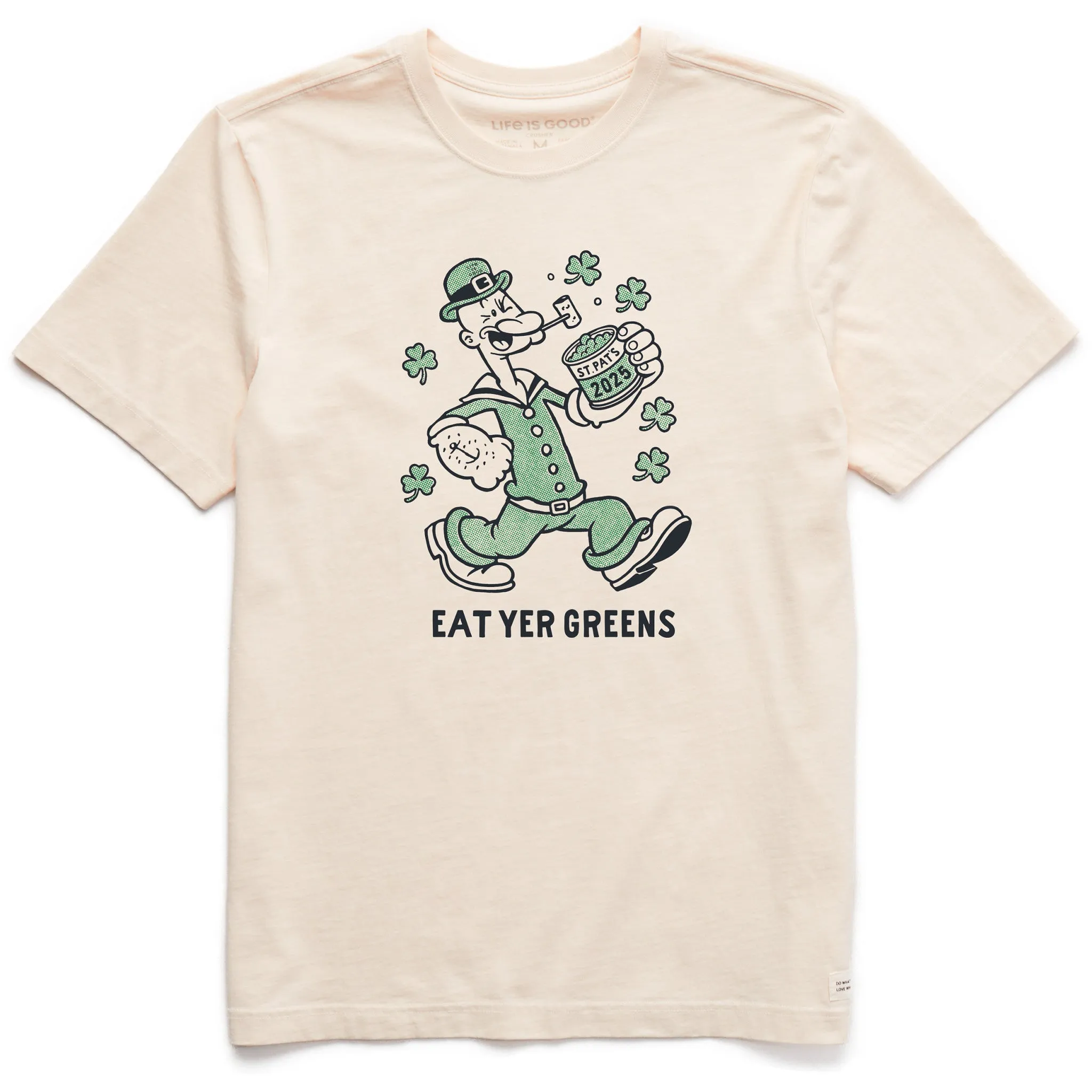 Men's Eat Yer Greens Short Sleeve Crusher Tee Life is Good