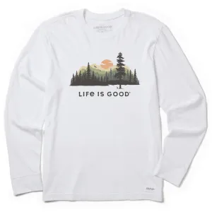 Men's Evergreen Silhouette Long Sleeve Crusher Tee Life is Good