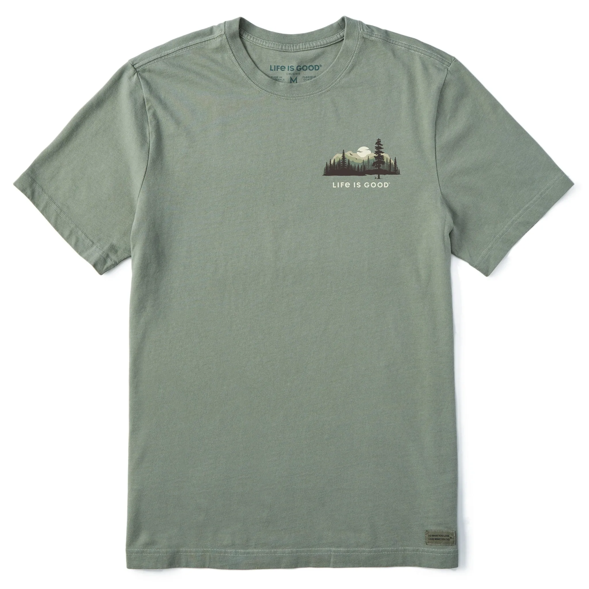 Men's Evergreen Silhouette Short Sleeve Crusher Tee Life is Good