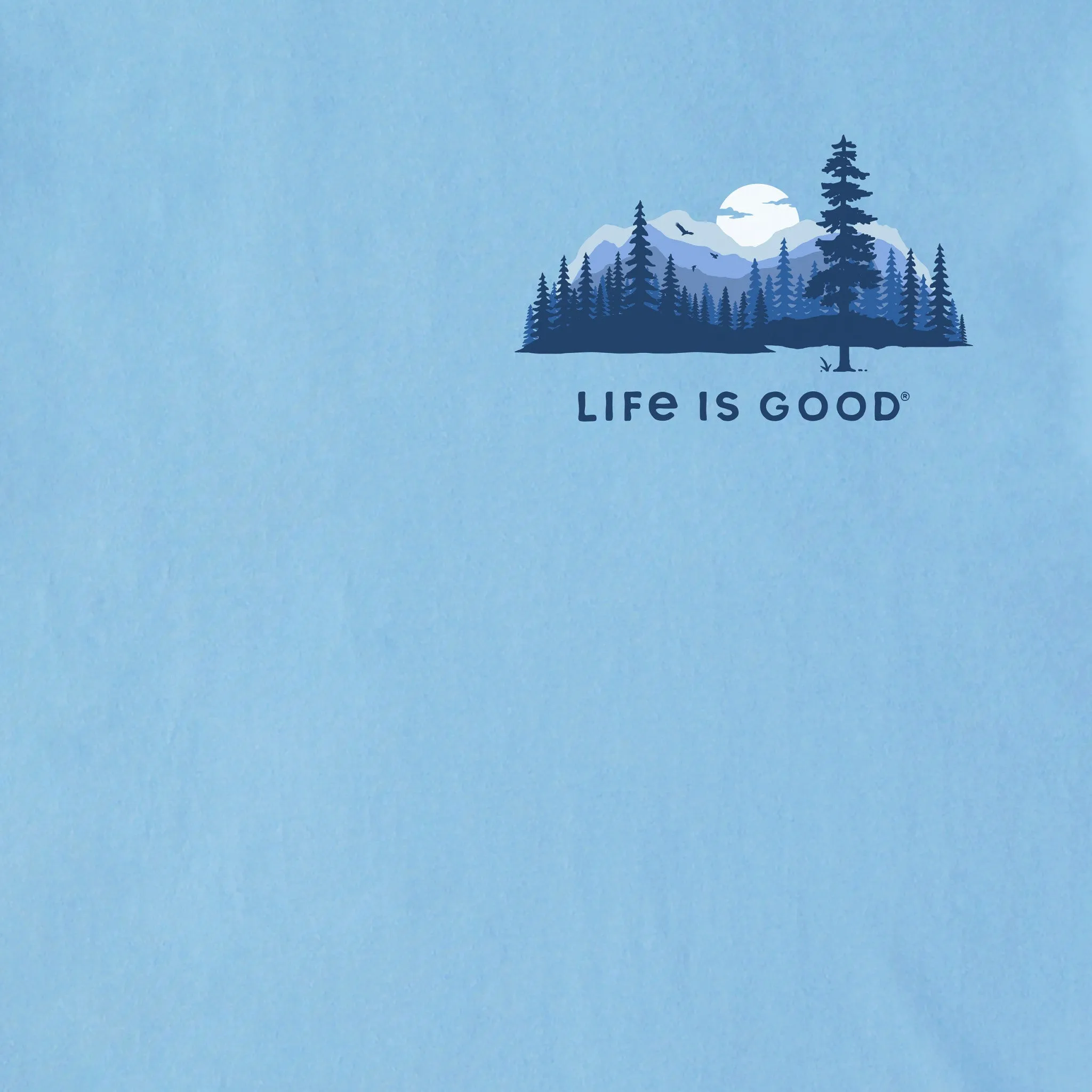 Men's Evergreen Silhouette Short Sleeve Crusher Tee Life is Good