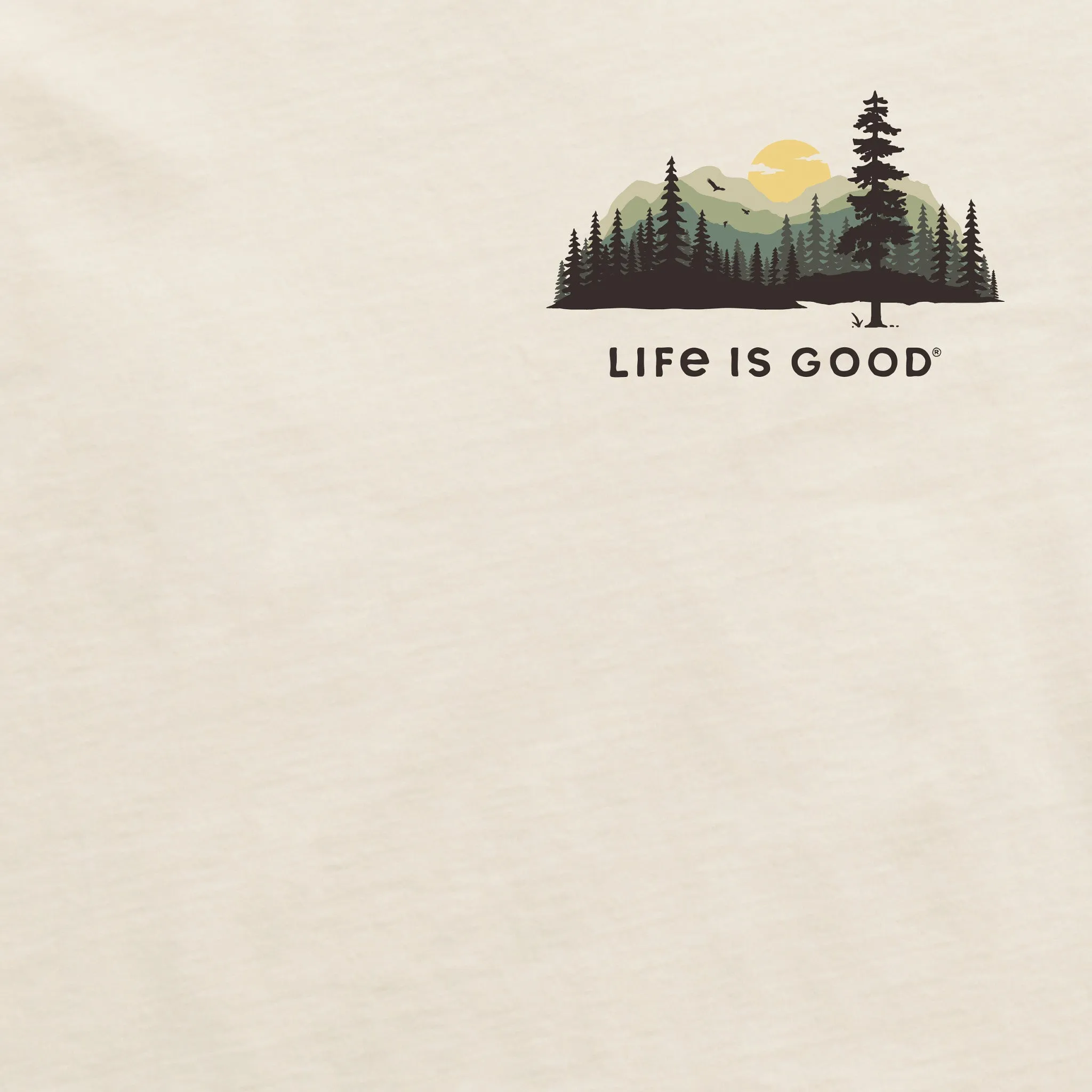 Men's Evergreen Silhouette Short Sleeve Crusher Tee Life is Good