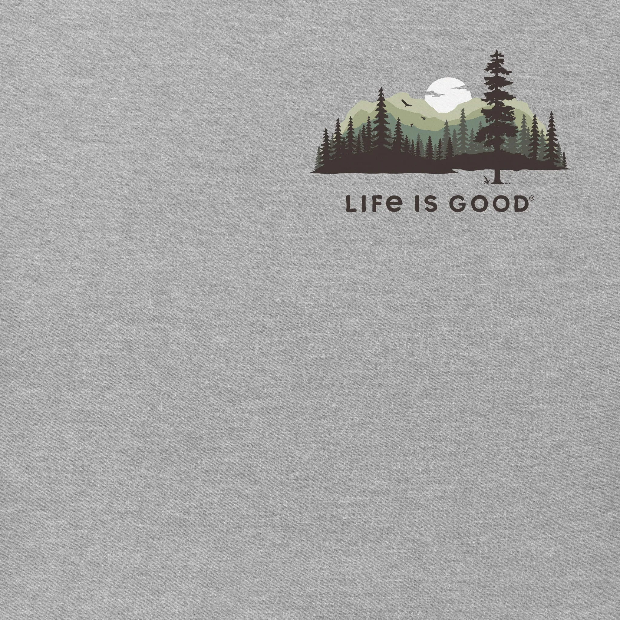 Men's Evergreen Silhouette Short Sleeve Crusher Tee Life is Good