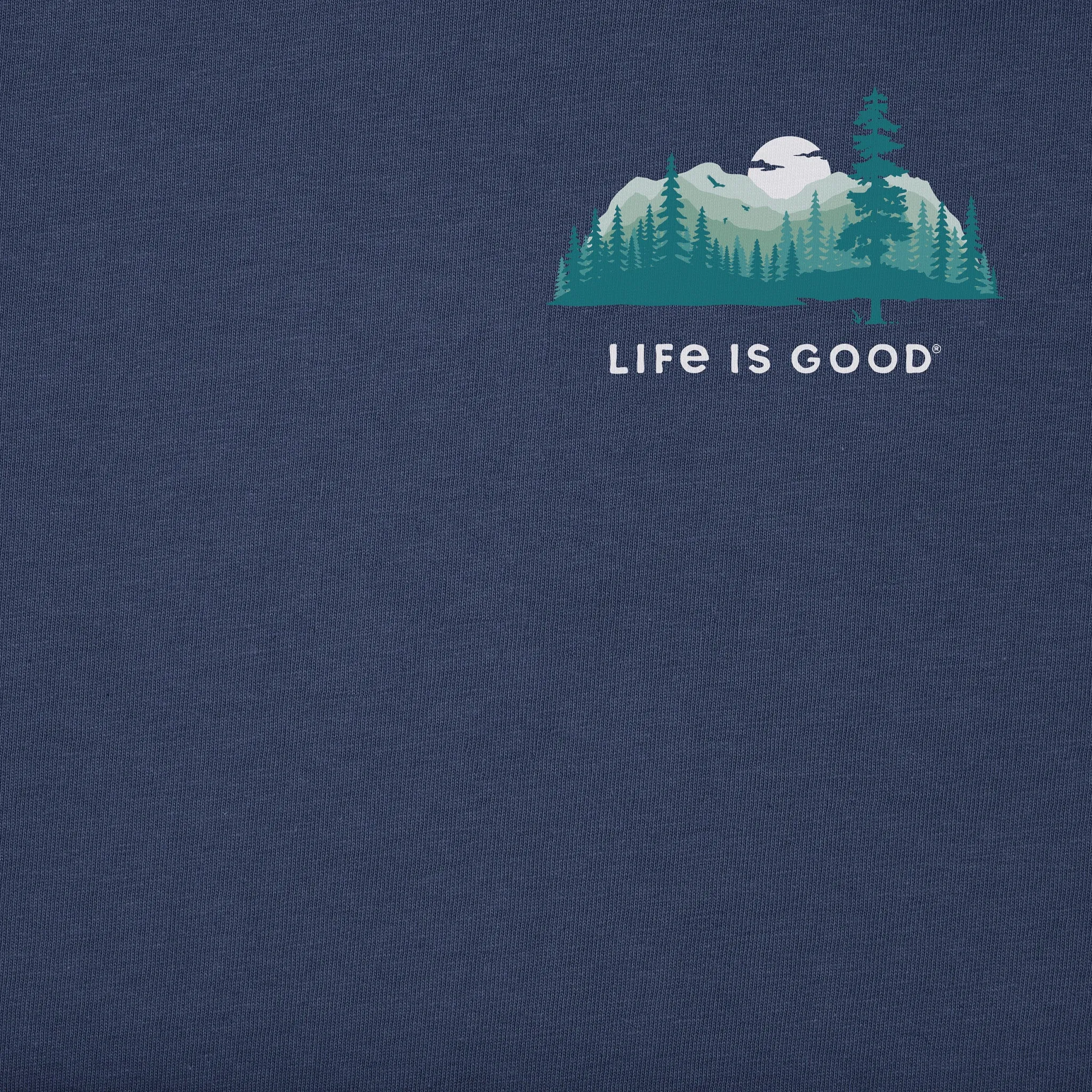 Men's Evergreen Silhouette Short Sleeve Crusher Tee Life is Good