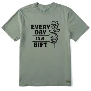 Men's Every Day is a Gift Daisy Short Sleeve Crusher Tee Life is Good