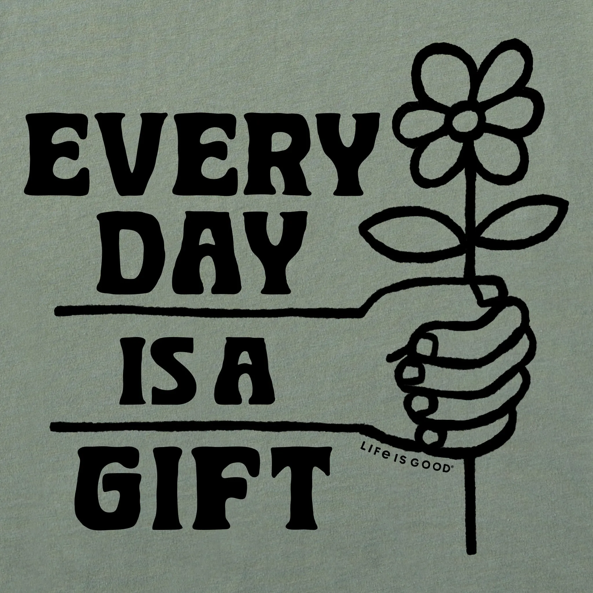 Men's Every Day is a Gift Daisy Short Sleeve Crusher Tee Life is Good