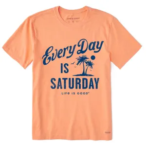 Men's Every Day is Saturday Palm Short Sleeve Crusher Tee Life is Good