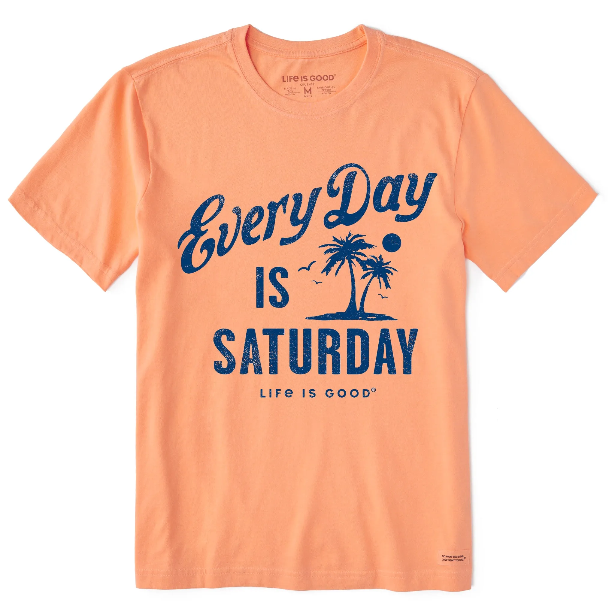 Men's Every Day is Saturday Palm Short Sleeve Crusher Tee Life is Good