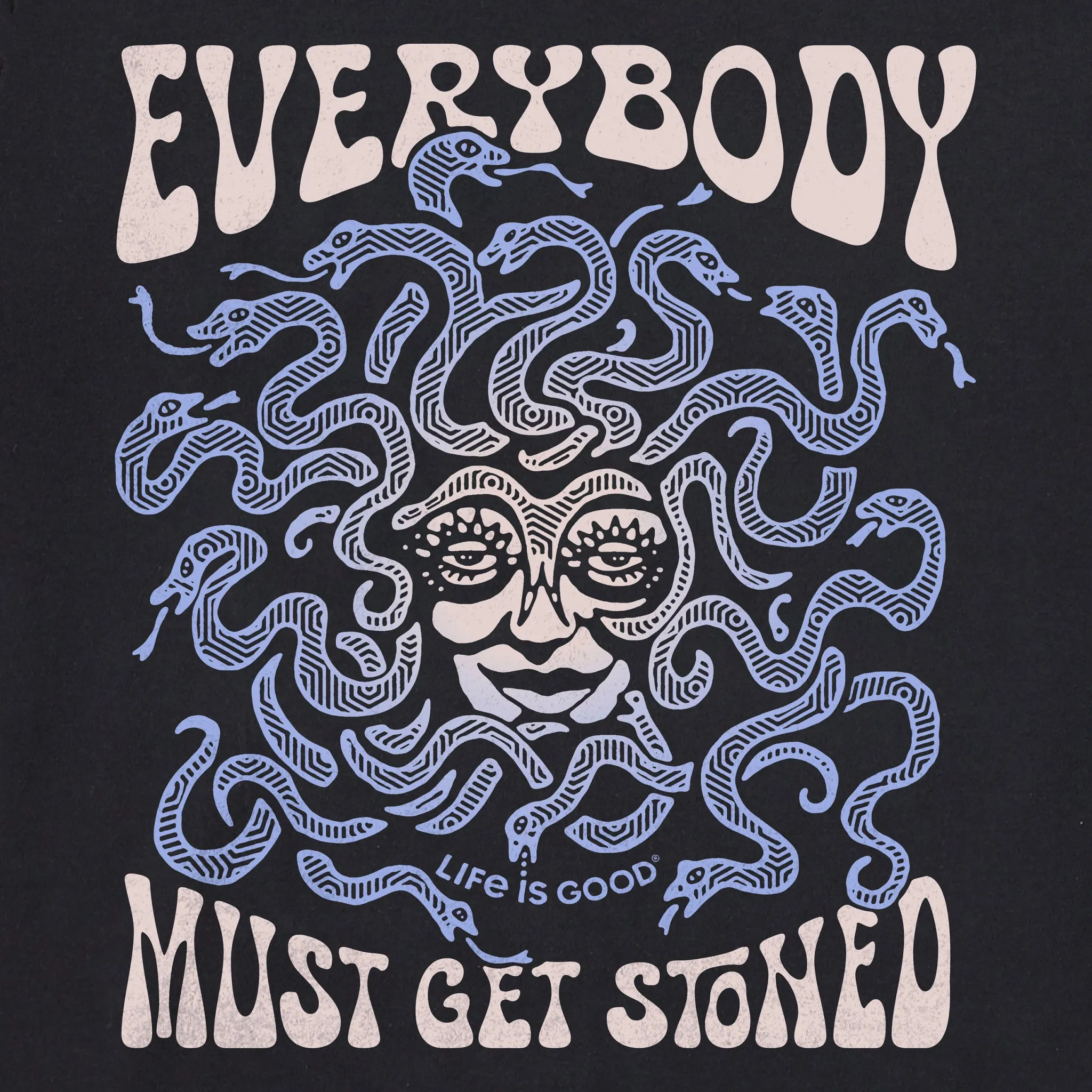 Men's Everybody Must Get Stoned Short Sleeve Crusher Tee Life is Good
