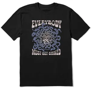 Men's Everybody Must Get Stoned Short Sleeve Crusher Tee Life is Good