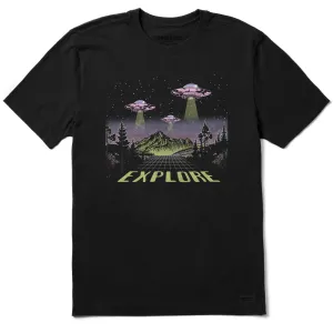 Men's Explore UFO Landscape Short Sleeve Crusher Tee Life is Good