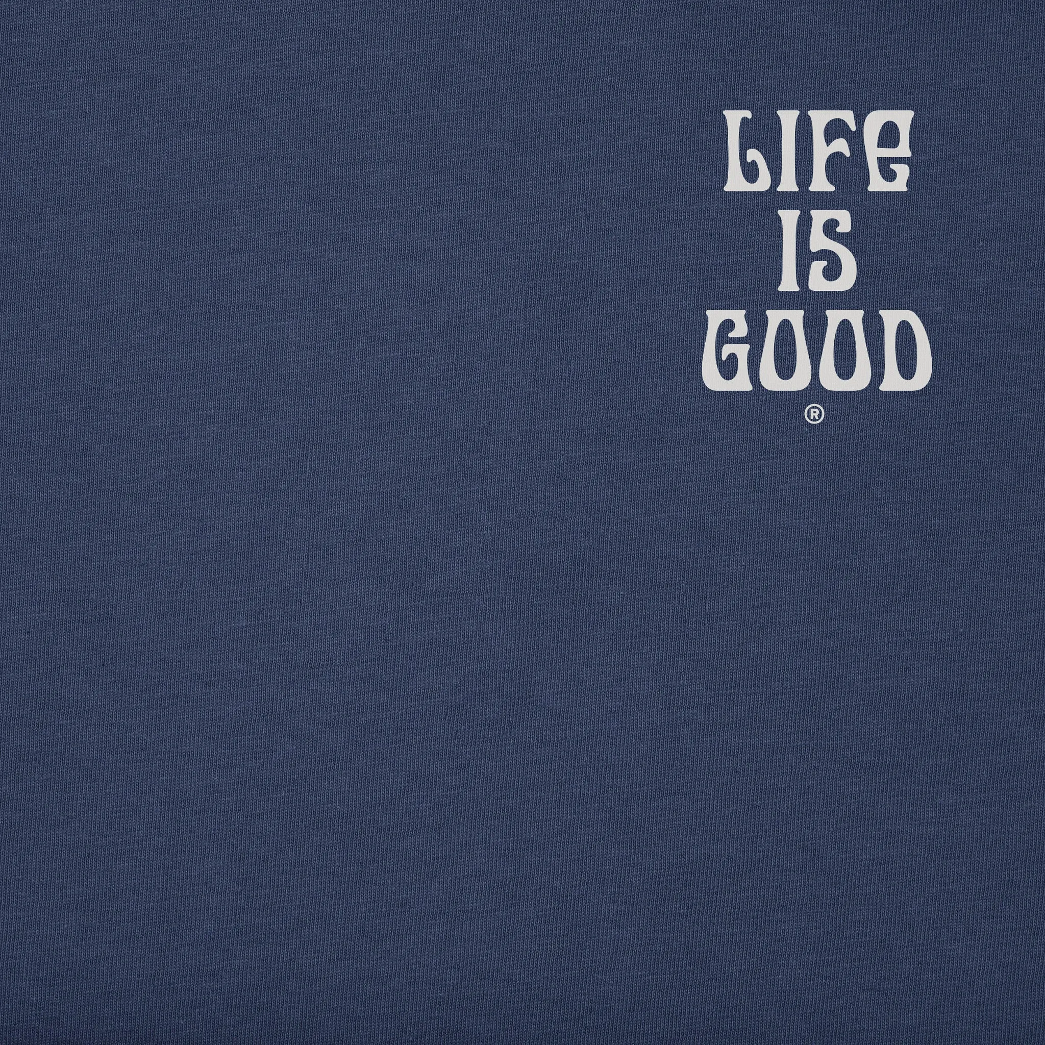 Men's Fantasy Football Short Sleeve Crusher Tee Life is Good