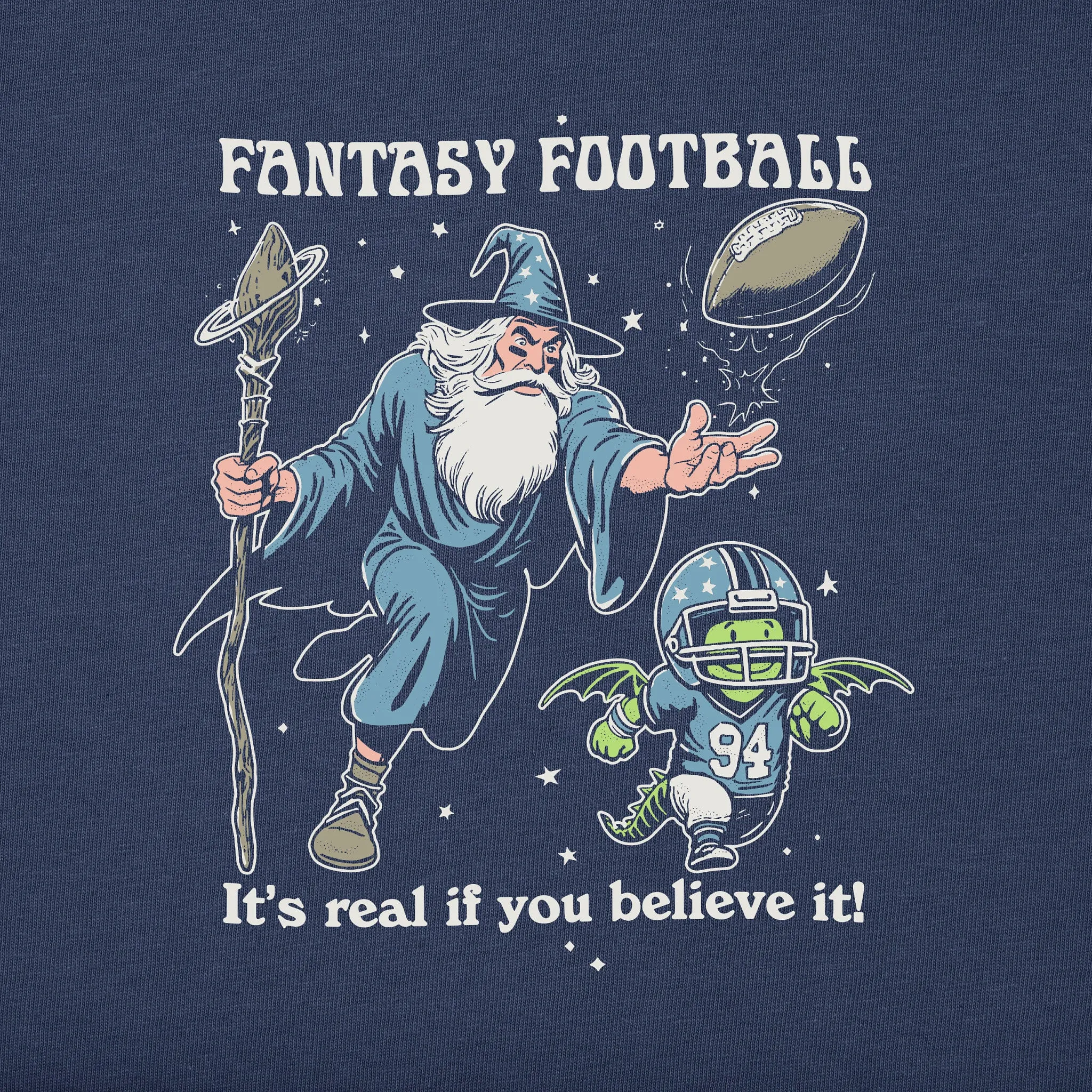 Men's Fantasy Football Short Sleeve Crusher Tee Life is Good