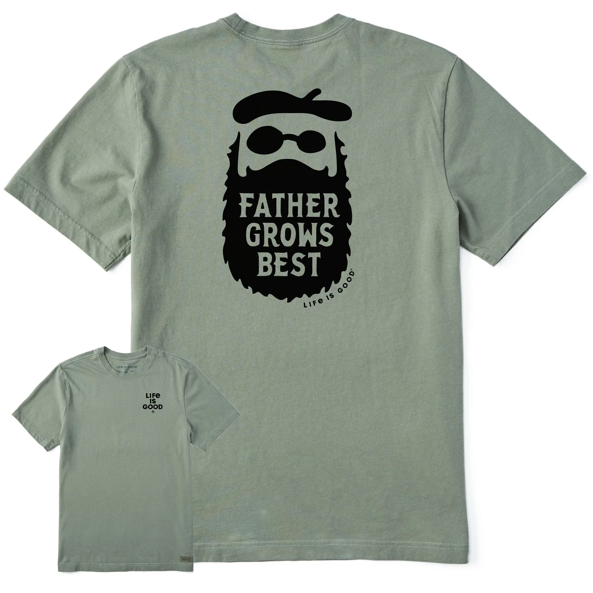Men's Father Grows Best Short Sleeve Crusher-LITE Tee Life is Good