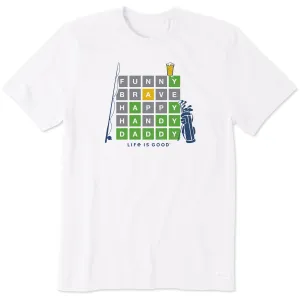 Men's Father Word Game Short Sleeve Crusher-LITE Tee Life is Good