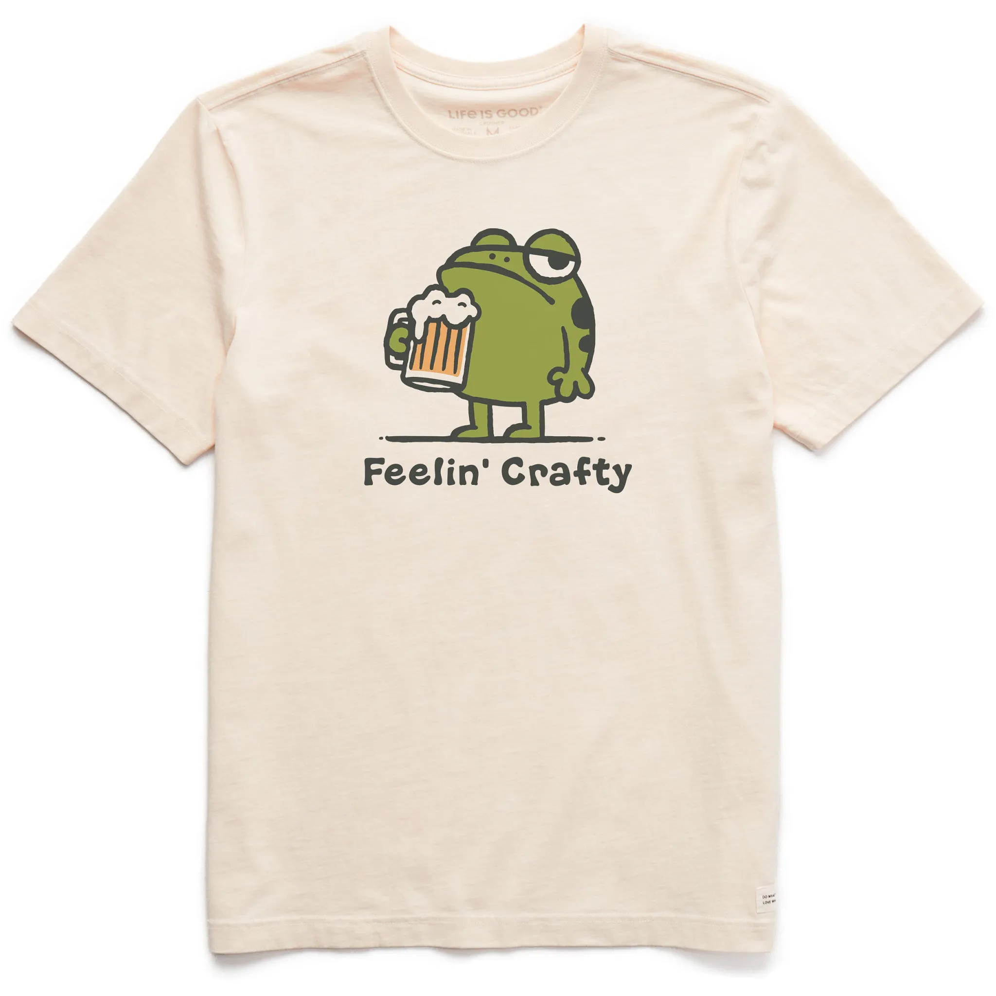 Men's Feelin Crafty Frog Short Sleeve Crusher Tee Life is Good